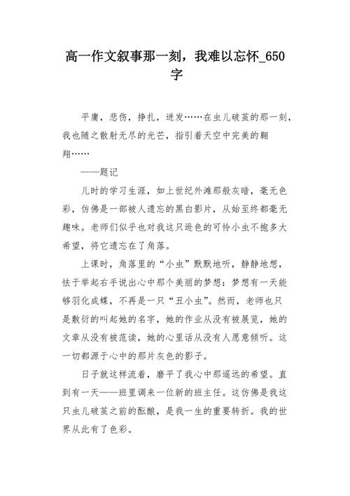 难以忘怀的事作文600字