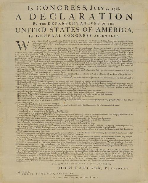 谁签署了独立宣言(Who signed the Declaration of Independence)