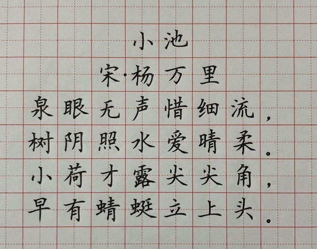 描写夏天的诗句——《小池》