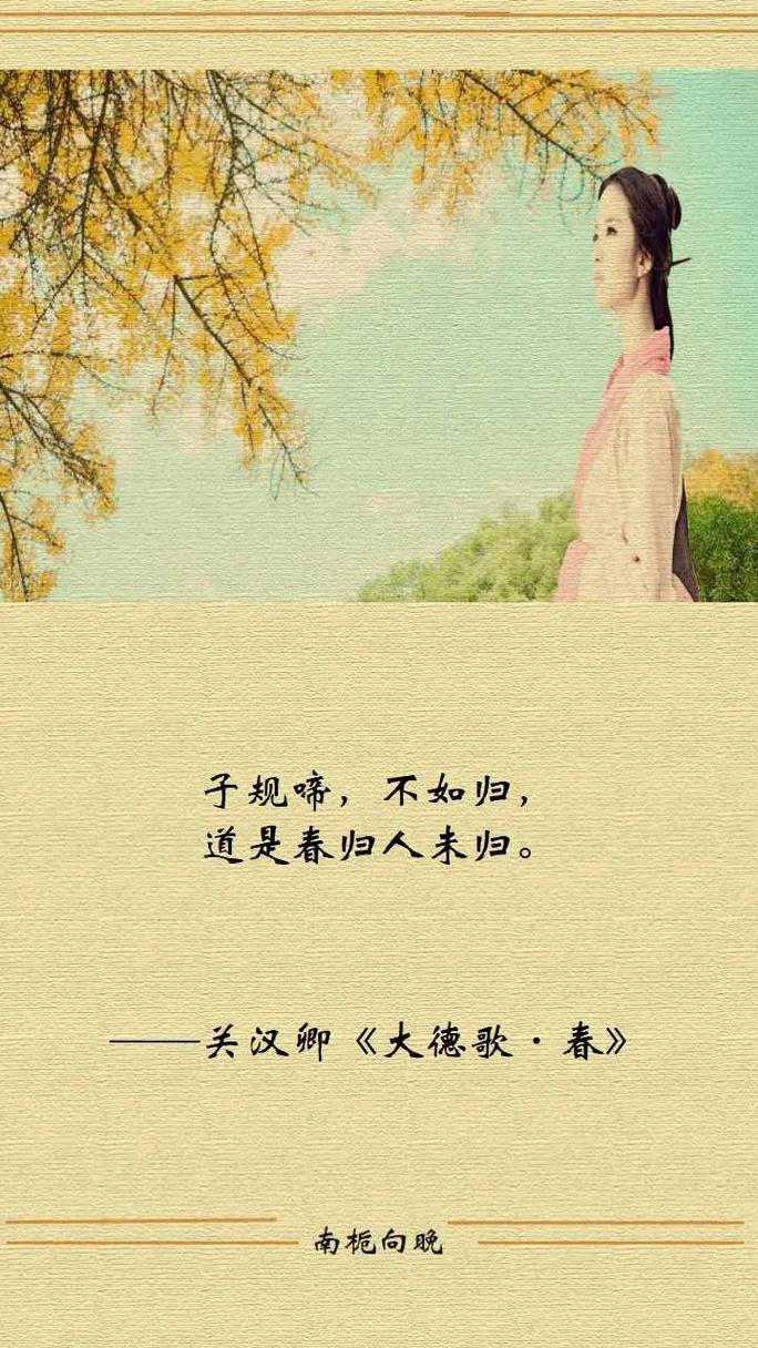 关于雨的诗句——《潇潇暮雨子规啼》