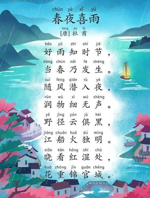 关于风的诗句——《春夜喜雨》