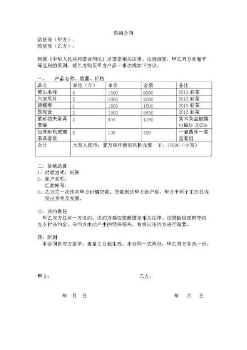 抗生素类药品购销合同