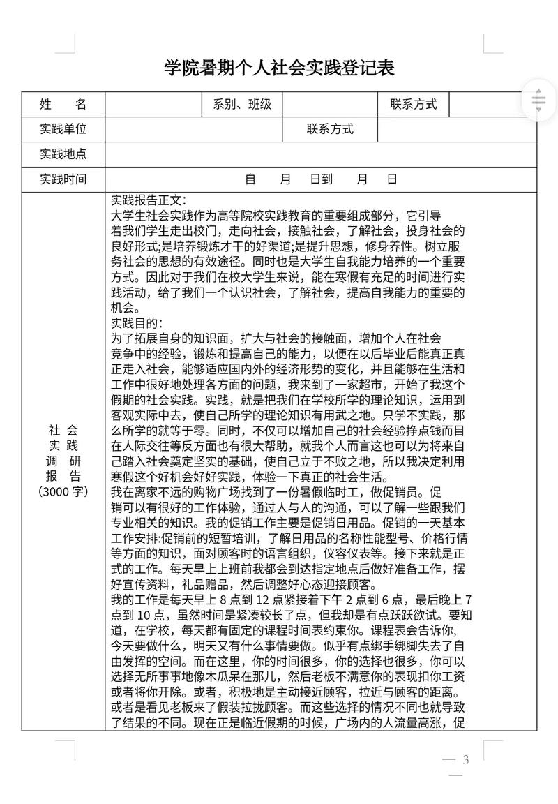 宣传社会实践报告范文